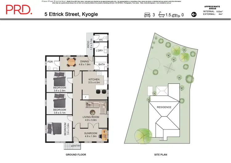 Floorplan of Homely house listing, 5 Ettrick Street, Kyogle NSW 2474