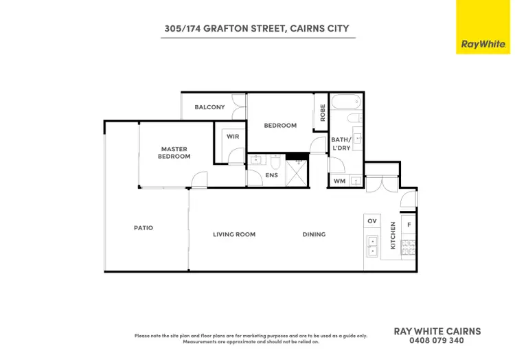 Floorplan of Homely unit listing, 305/174 Grafton Street, Cairns City QLD 4870