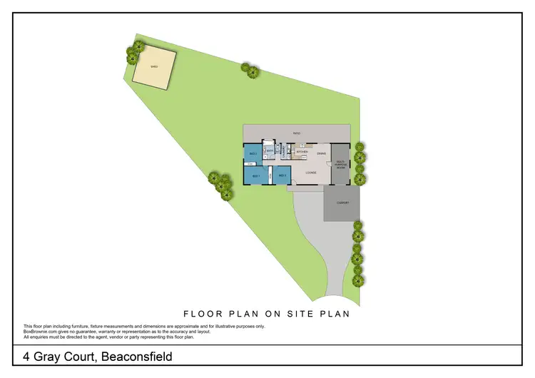 Floorplan of Homely house listing, 4 Gray Court, Beaconsfield QLD 4740