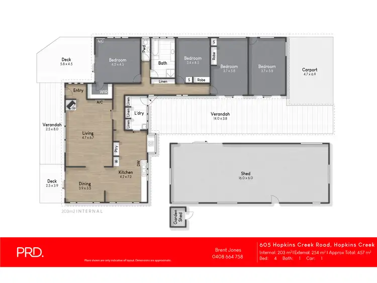 Floorplan of Homely house listing, 605 Hopkins Creek Road, Hopkins Creek NSW 2484