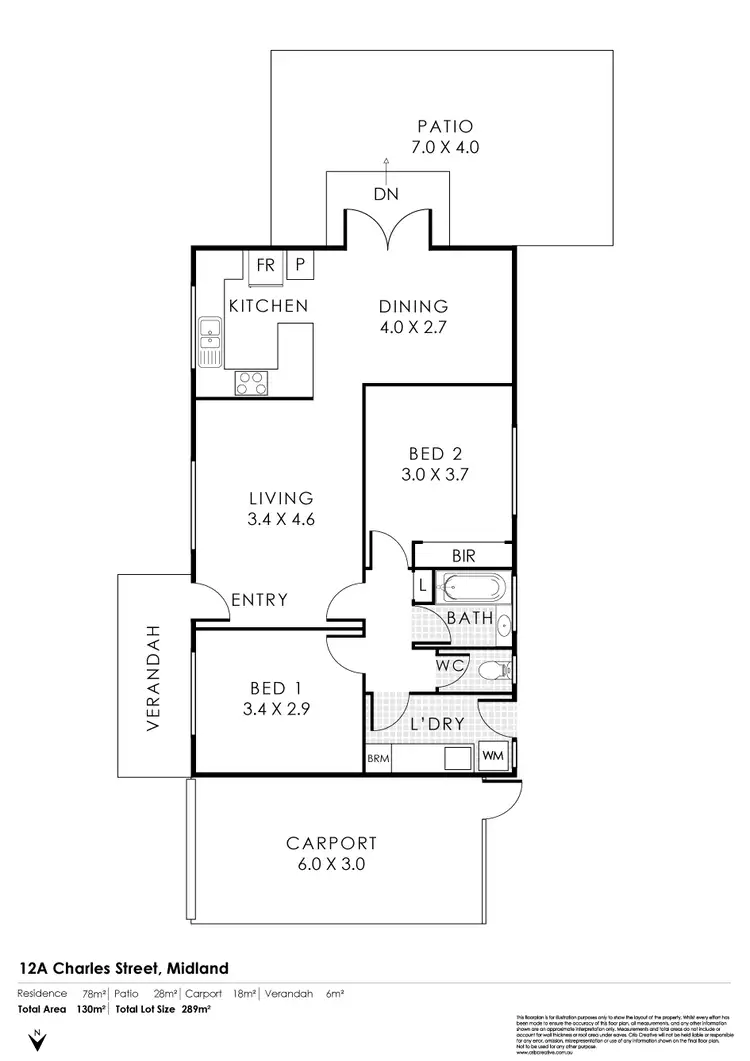 Floorplan of Homely house listing, 12A Charles Street, Midland WA 6056