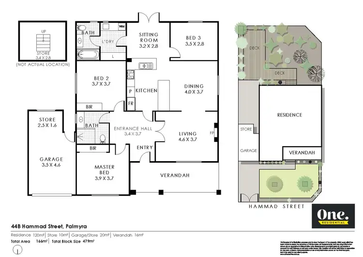 Floorplan of Homely house listing, 44B Hammad Street, Palmyra WA 6157