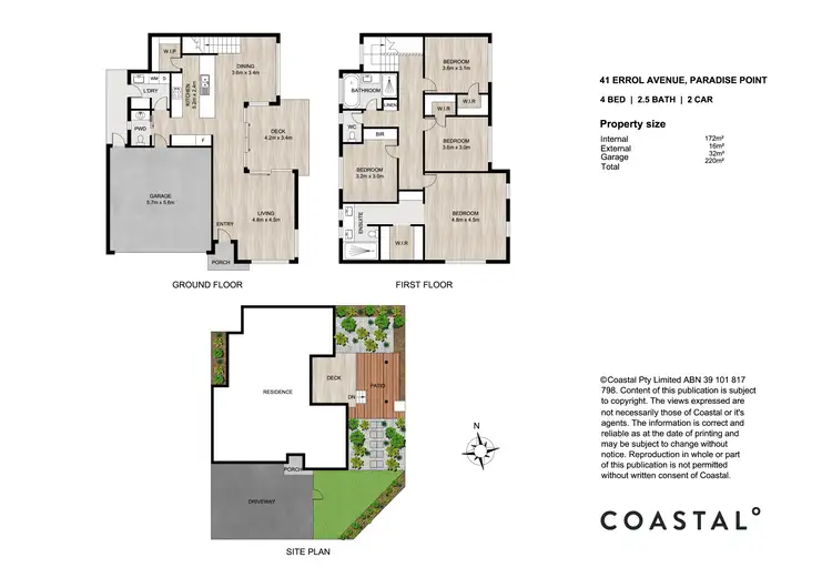 Floorplan of Homely semi-detached listing, 41 Errol Avenue, Paradise Point QLD 4216