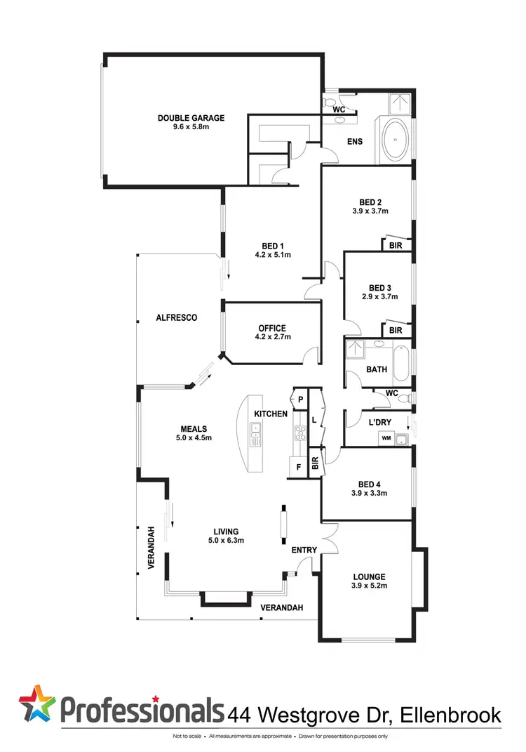 Floorplan of Homely house listing, 44 Westgrove Drive, Ellenbrook WA 6069