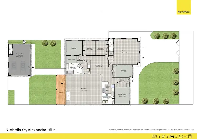 Floorplan of Homely house listing, 7 Abelia Street, Alexandra Hills QLD 4161