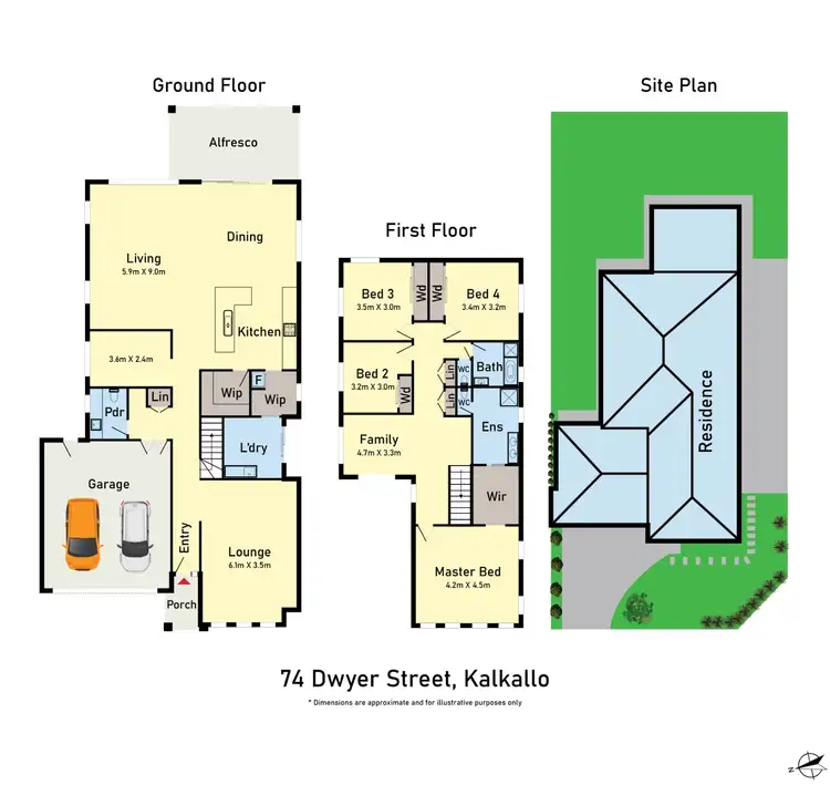 Floorplan of Homely house listing, 74 Dwyer Street, Kalkallo VIC 3064