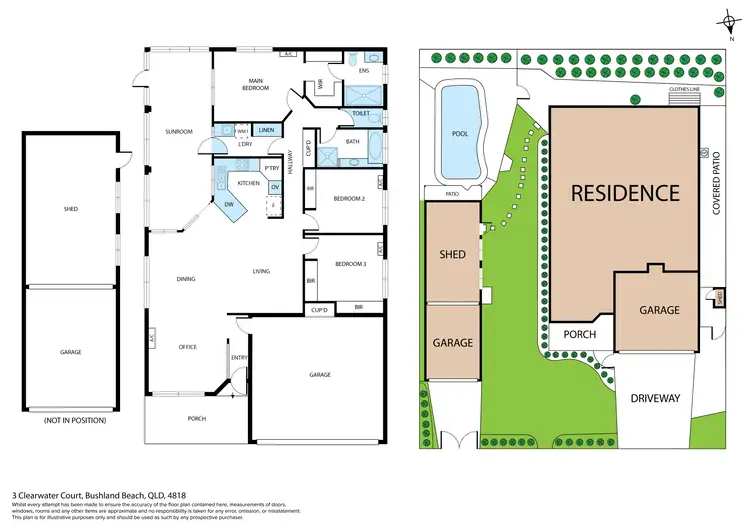 Floorplan of Homely house listing, 3 Clearwater Court, Bushland Beach QLD 4818