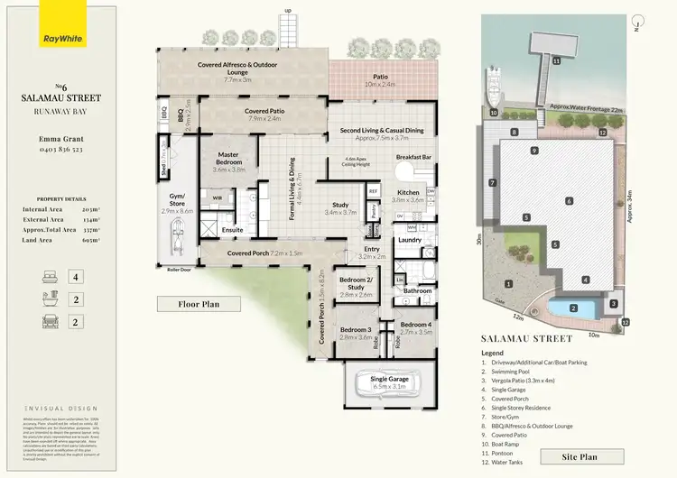 Floorplan of Homely house listing, 6 Salamau Street, Runaway Bay QLD 4216