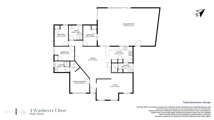 Floorplan of Homely house listing, 4 Waxberry Close, Halls Head WA 6210