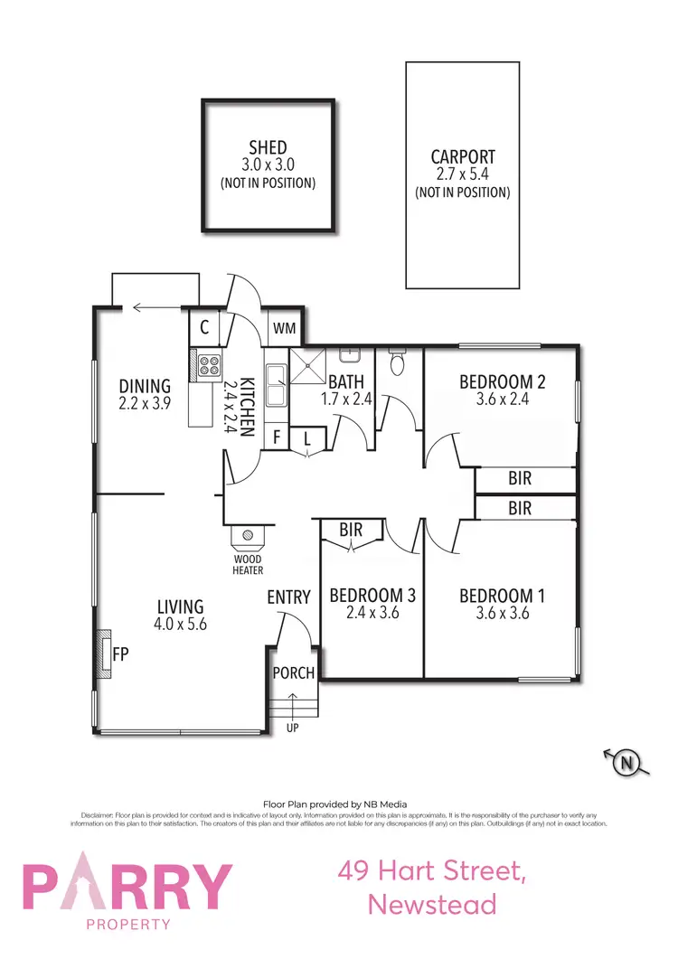 Floorplan of Homely house listing, 49 Hart Street, Newstead TAS 7250