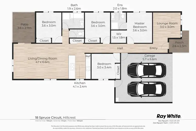 Floorplan of Homely house listing, 18 Spruce Circuit, Hillcrest QLD 4118