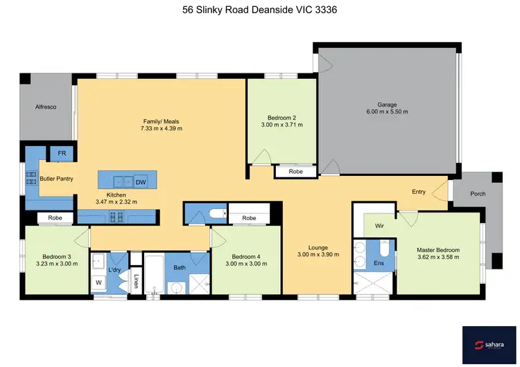 Floorplan of Homely house listing, 56 Slinky Street, Deanside VIC 3336