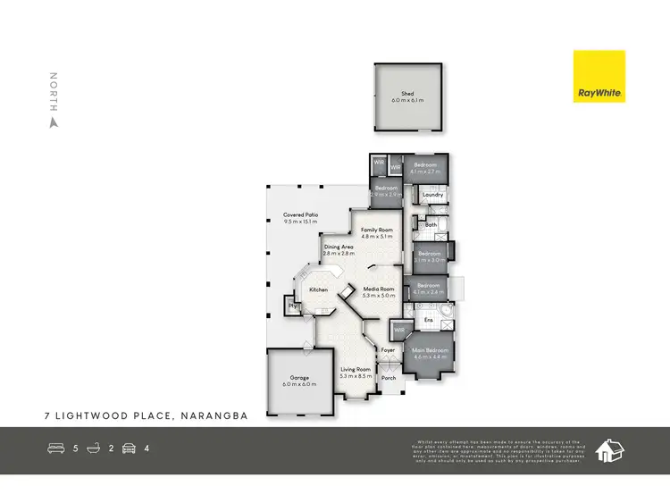 Floorplan of Homely house listing, 7 Lightwood Place, Narangba QLD 4504