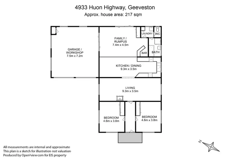 Floorplan of Homely house listing, 4933 Huon Highway, Geeveston TAS 7116