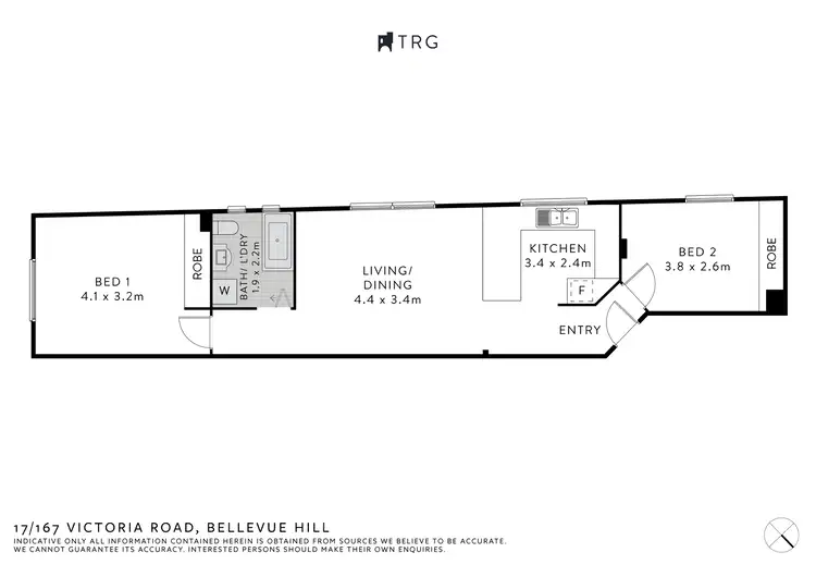 Floorplan of Homely apartment listing, 17/167 Victoria Road, Bellevue Hill NSW 2023