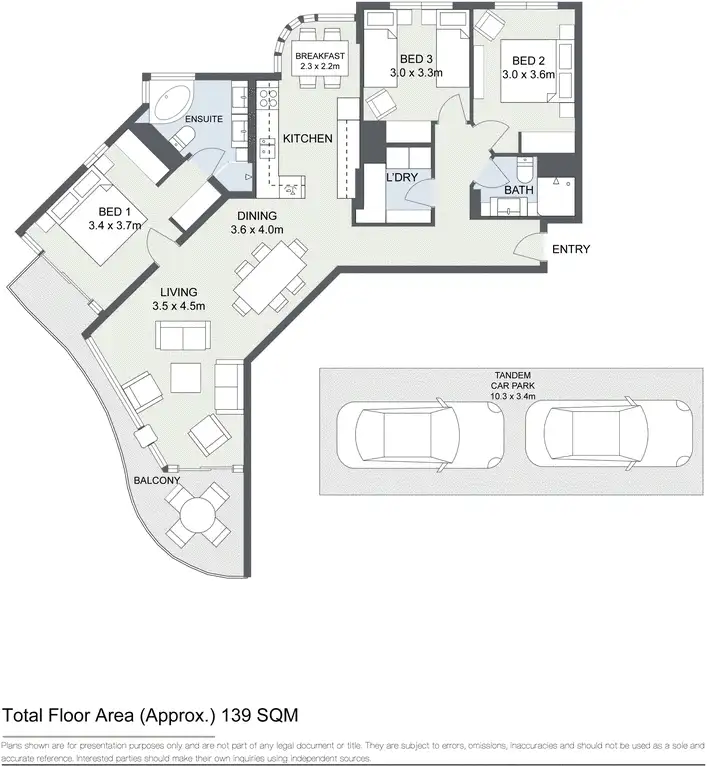 Floorplan of Homely apartment listing, 23/32 Macrossan Street, Brisbane City QLD 4000