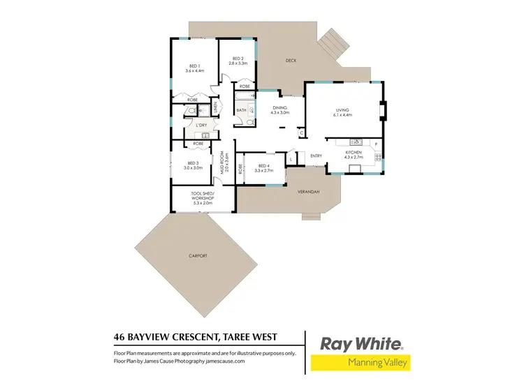 Floorplan of Homely house listing, 46 Bayview Crescent, Taree NSW 2430