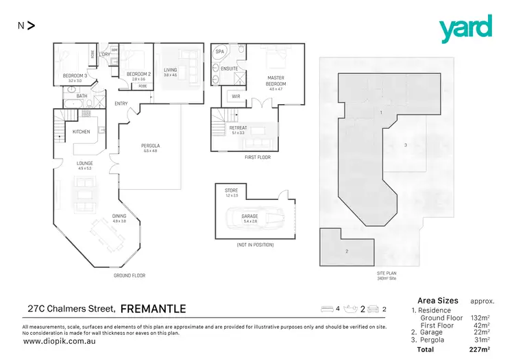 Floorplan of Homely house listing, 27C Chalmers Street, Fremantle WA 6160