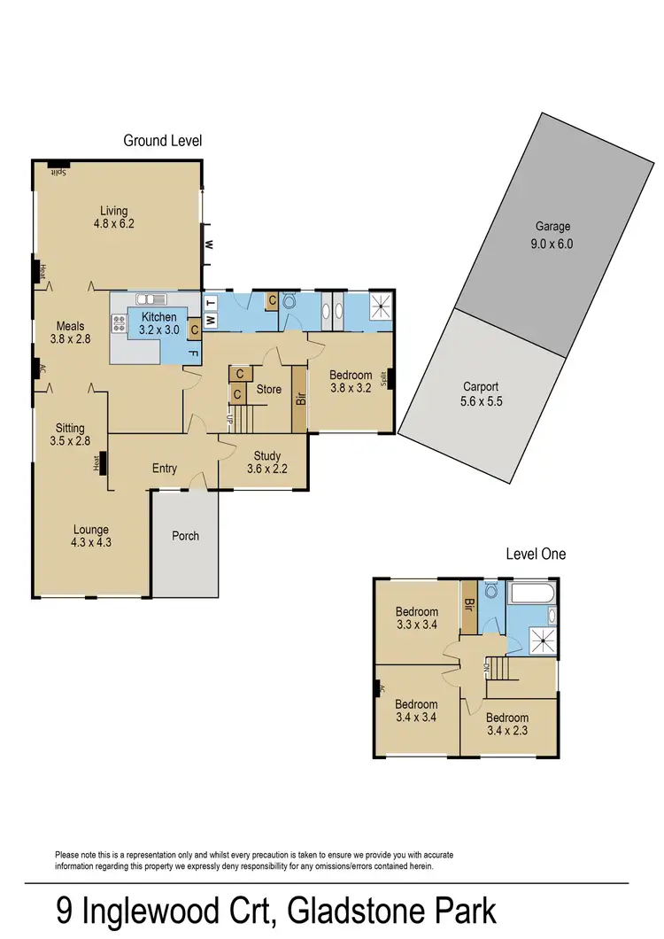 Floorplan of Homely house listing, 9 Inglewood Court, Gladstone Park VIC 3043