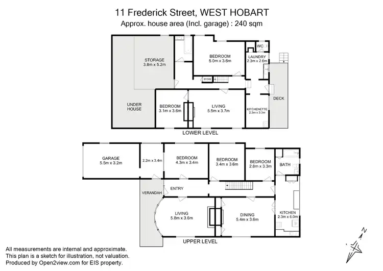 Floorplan of Homely house listing, 11 Frederick Street, West Hobart TAS 7000