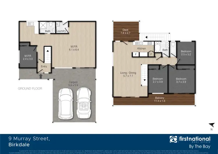 Floorplan of Homely house listing, 9 Murray Street, Birkdale QLD 4159