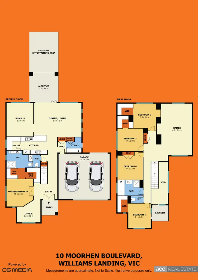 Floorplan of Homely house listing, 10 Moorhen Boulevard, Williams Landing VIC 3027