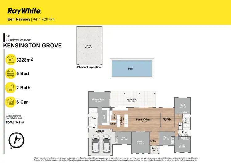 Floorplan of Homely house listing, 28 Sundew Crescent, Kensington Grove QLD 4341