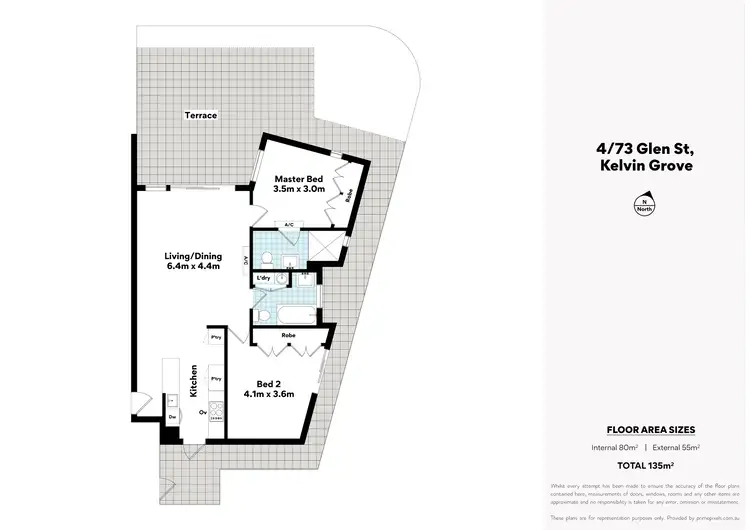 Floorplan of Homely unit listing, 4/73 Glen Street, Kelvin Grove QLD 4059