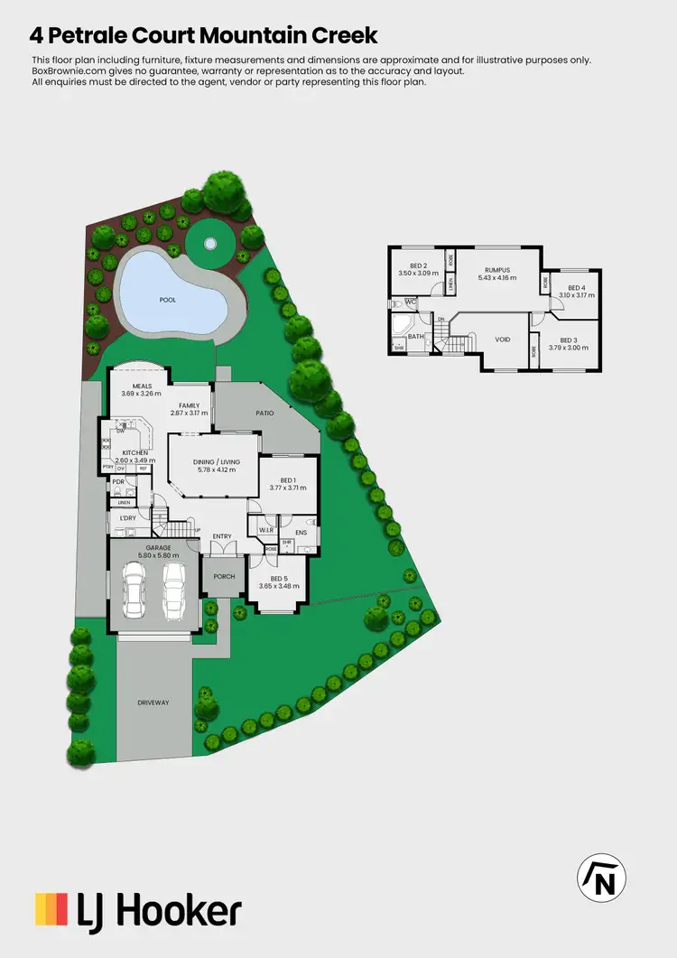 Floorplan of Homely house listing, 4 Petrale Court, Mountain Creek QLD 4557