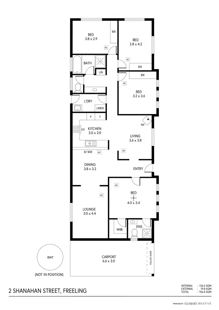 Floorplan of Homely house listing, 2 Shanahan Street, Freeling SA 5372