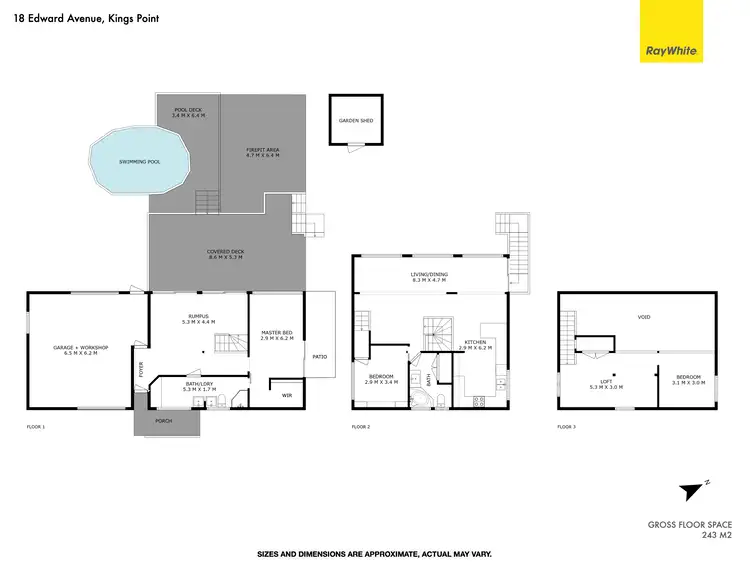 Floorplan of Homely house listing, 18 Edward Avenue, Kings Point NSW 2539