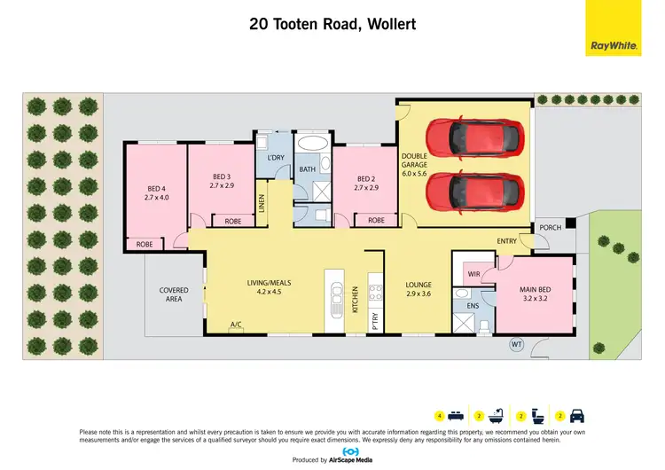 Floorplan of Homely house listing, 20 Tooten Road, Wollert VIC 3750