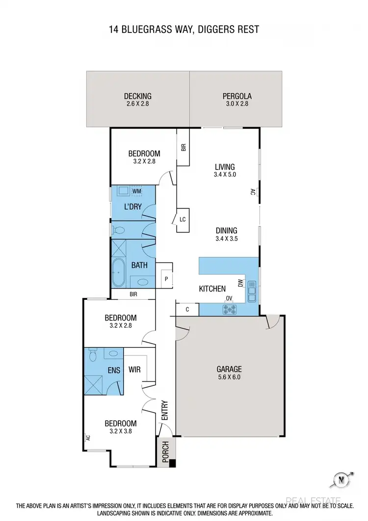 Floorplan of Homely house listing, 14 Bluegrass Way, Diggers Rest VIC 3427