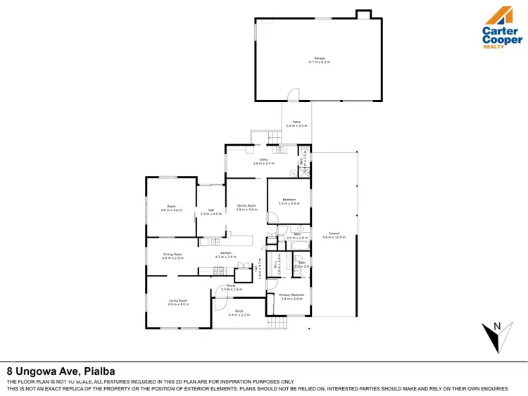 Floorplan of Homely house listing, 8 Ungowa Avenue, Pialba QLD 4655