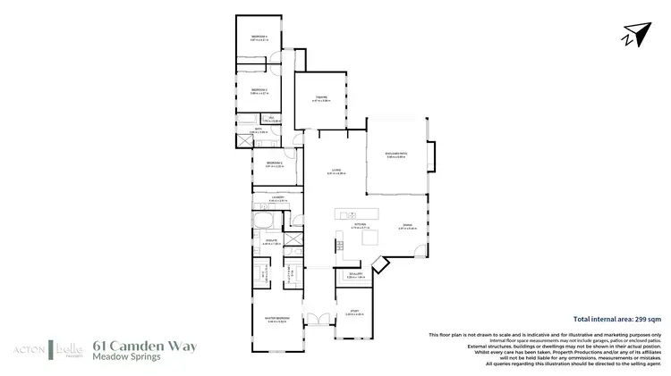 Floorplan of Homely house listing, 61 Camden Way, Meadow Springs WA 6210