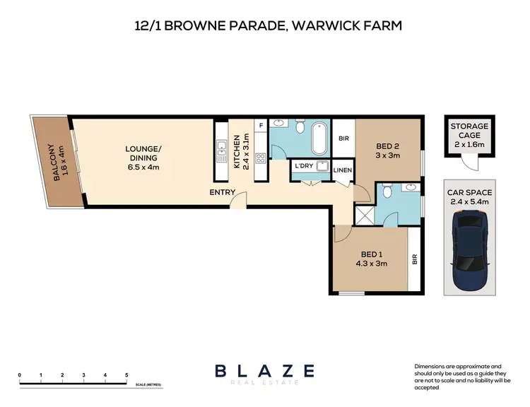 Floorplan of Homely unit listing, 12/1 Browne Parade, Warwick Farm NSW 2170