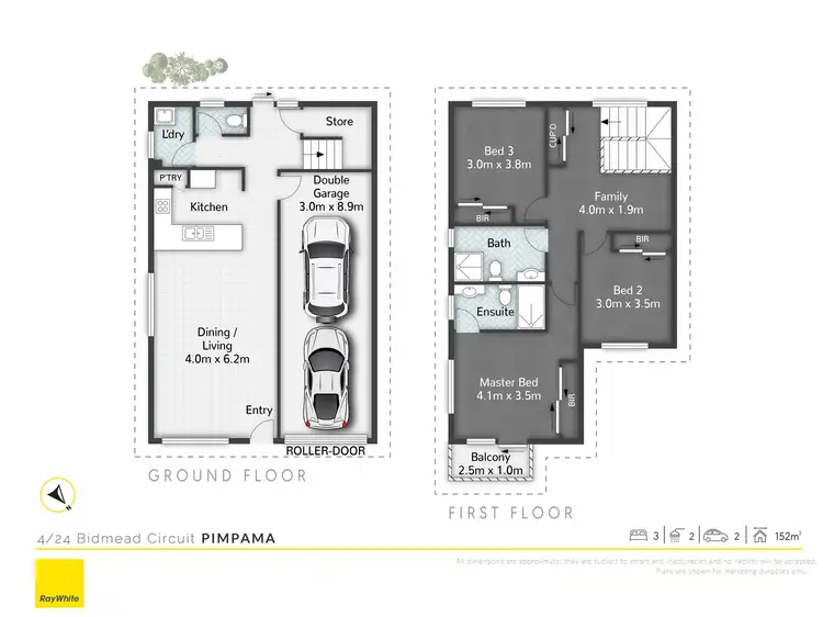 Floorplan of Homely townhouse listing, 4/24 Bidmead Circuit, Pimpama QLD 4209