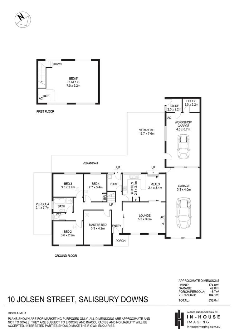 Floorplan of Homely house listing, 10 Jolsen Street, Salisbury Downs SA 5108