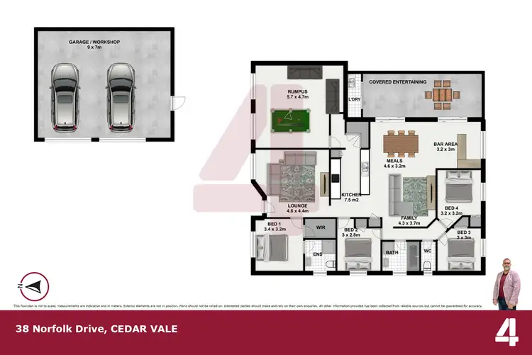 Floorplan of Homely house listing, 38-40 Norfolk Drive, Cedar Vale QLD 4285