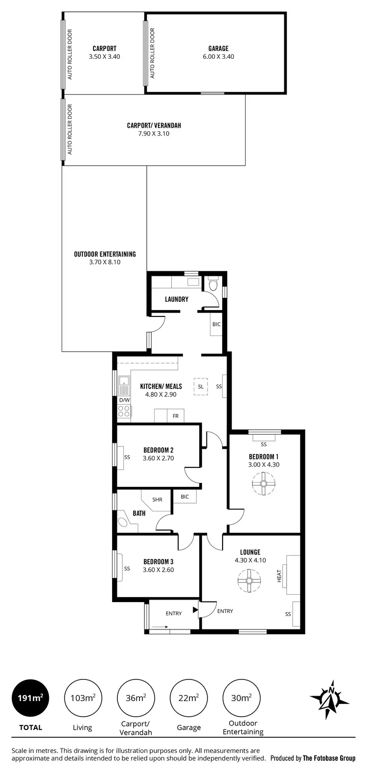 Floorplan of Homely house listing, 44 Lewis Crescent, Woodville West SA 5011