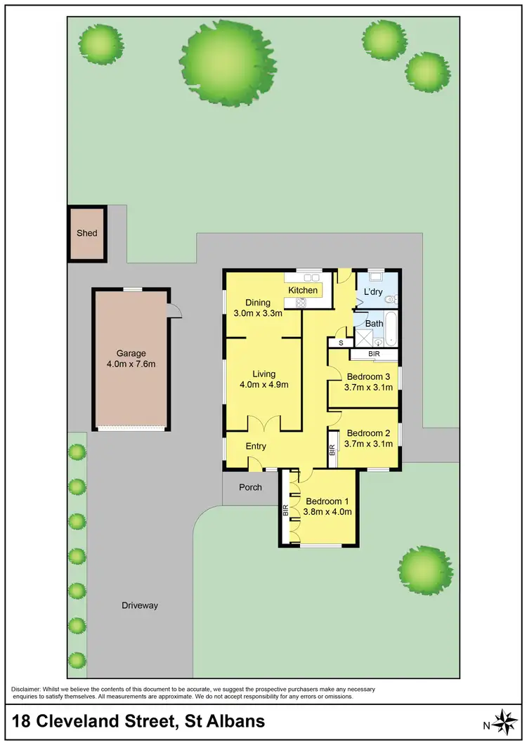 Floorplan of Homely house listing, 18 Cleveland Street, St Albans VIC 3021