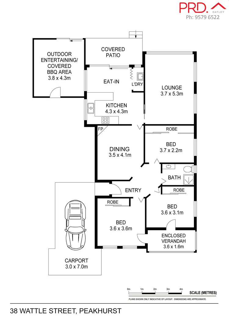 Floorplan of Homely house listing, 38 Wattle Street, Peakhurst NSW 2210