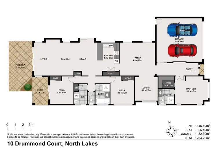 Floorplan of Homely house listing, 10 Drummond Court, North Lakes QLD 4509