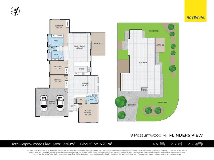 Floorplan of Homely house listing, 8 Possumwood Place, Flinders View QLD 4305
