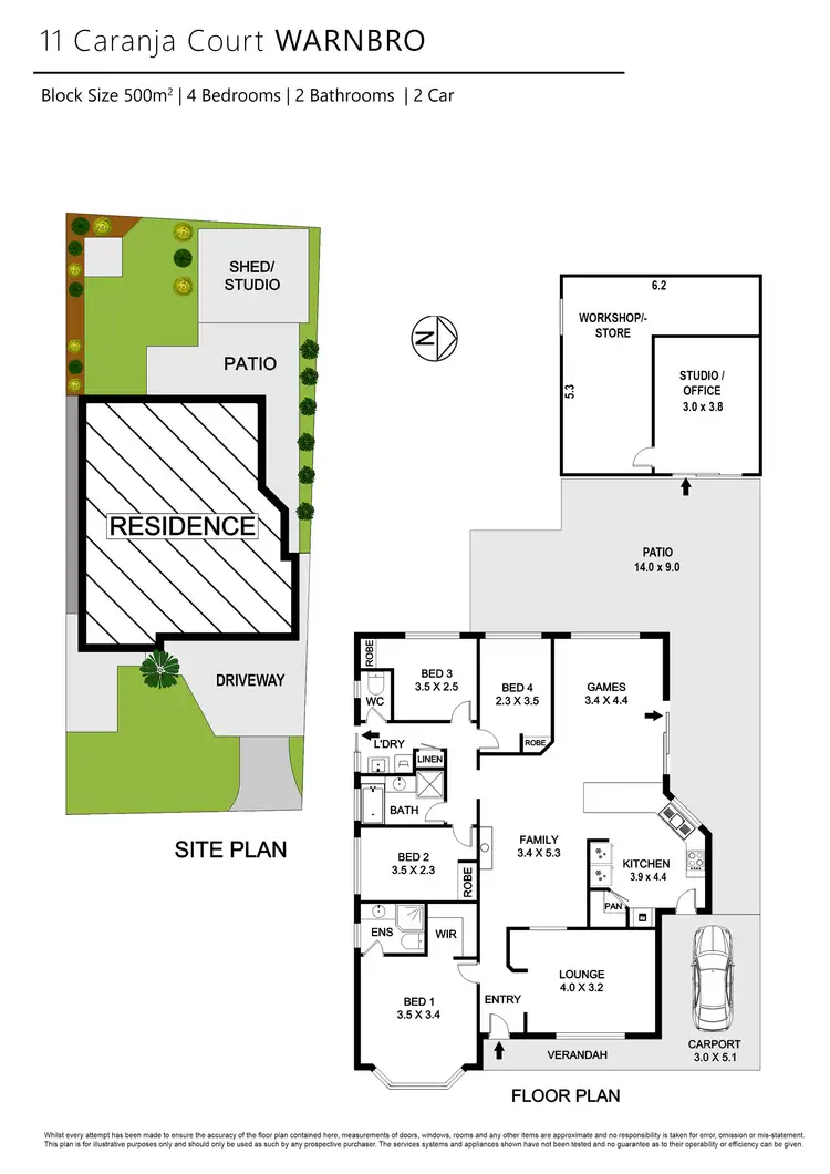 Floorplan of Homely house listing, 11 Caranja Court, Warnbro WA 6169