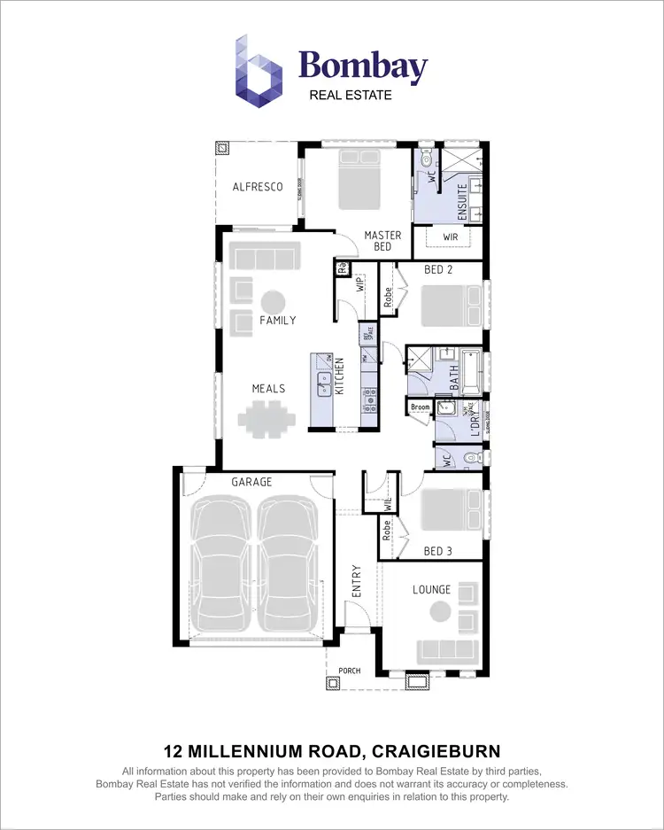 Floorplan of Homely house listing, 12 Millennium Road, Craigieburn VIC 3064
