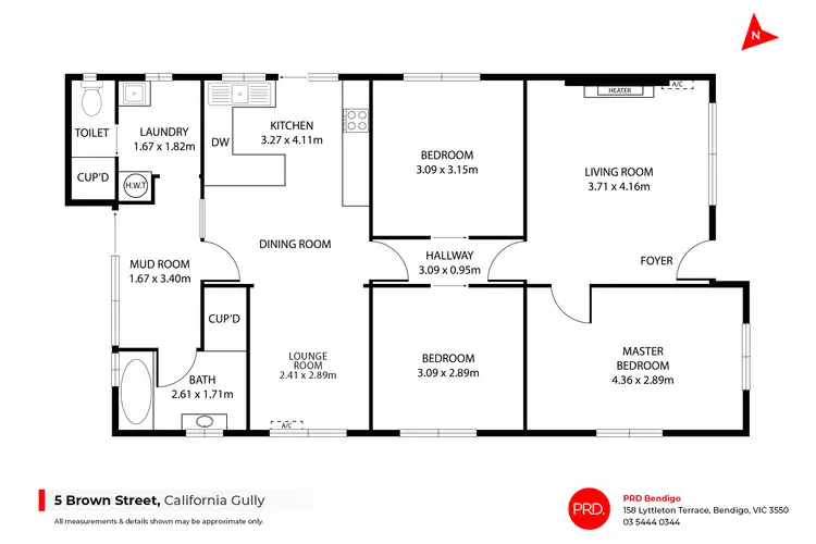 Floorplan of Homely house listing, 5 Brown Street, California Gully VIC 3556