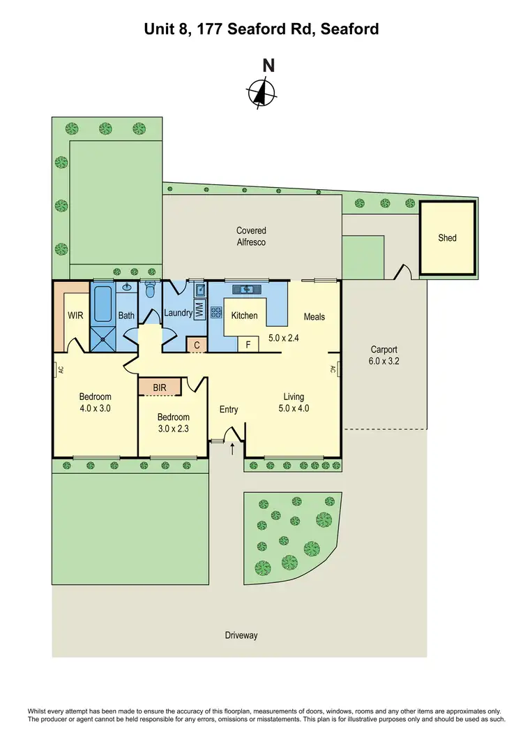 Floorplan of Homely unit listing, 8/177 Seaford Road, Seaford VIC 3198