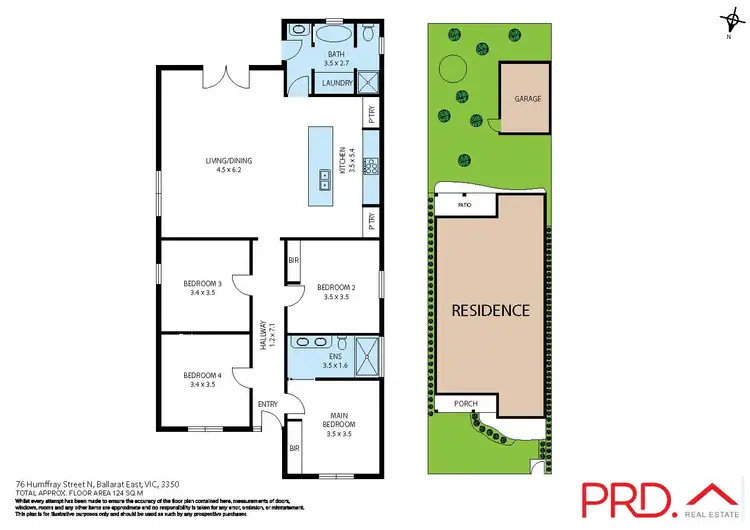 Floorplan of Homely house listing, 76 Humffray Street North, Ballarat East VIC 3350