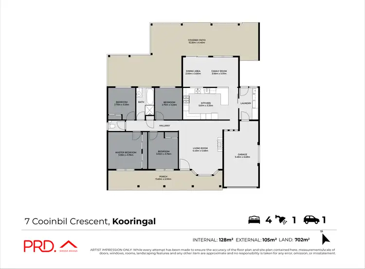 Floorplan of Homely house listing, 7 Cooinbil Crescent, Kooringal NSW 2650